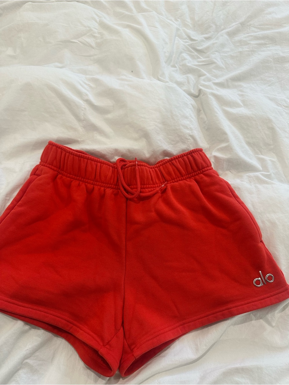 ALO Yoga womens Red Pull-On Shorts
